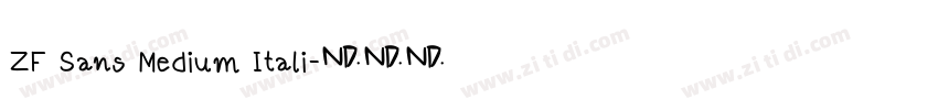ZF Sans Medium Itali字体转换